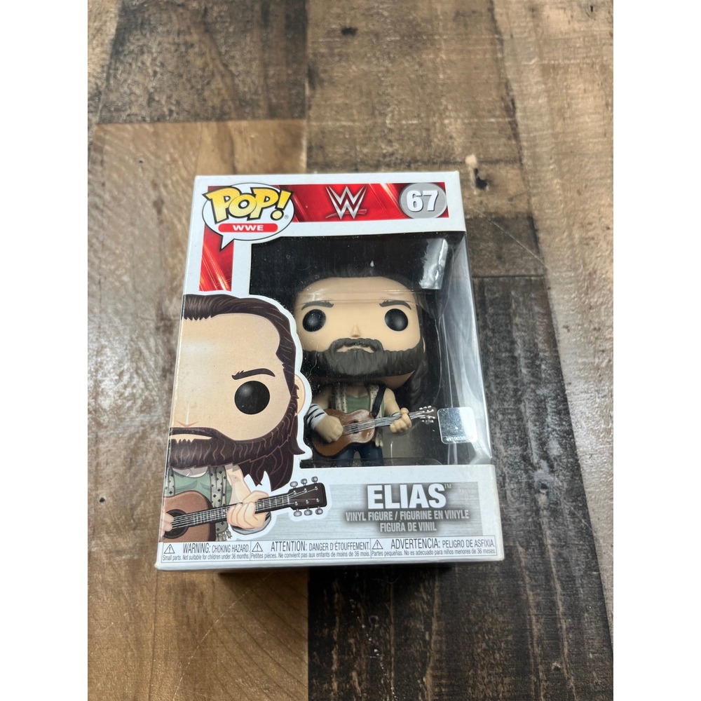 Funko Pop WWE Elias 67 Vinyl Figure Wrestling Collectible with Guitar Boxed